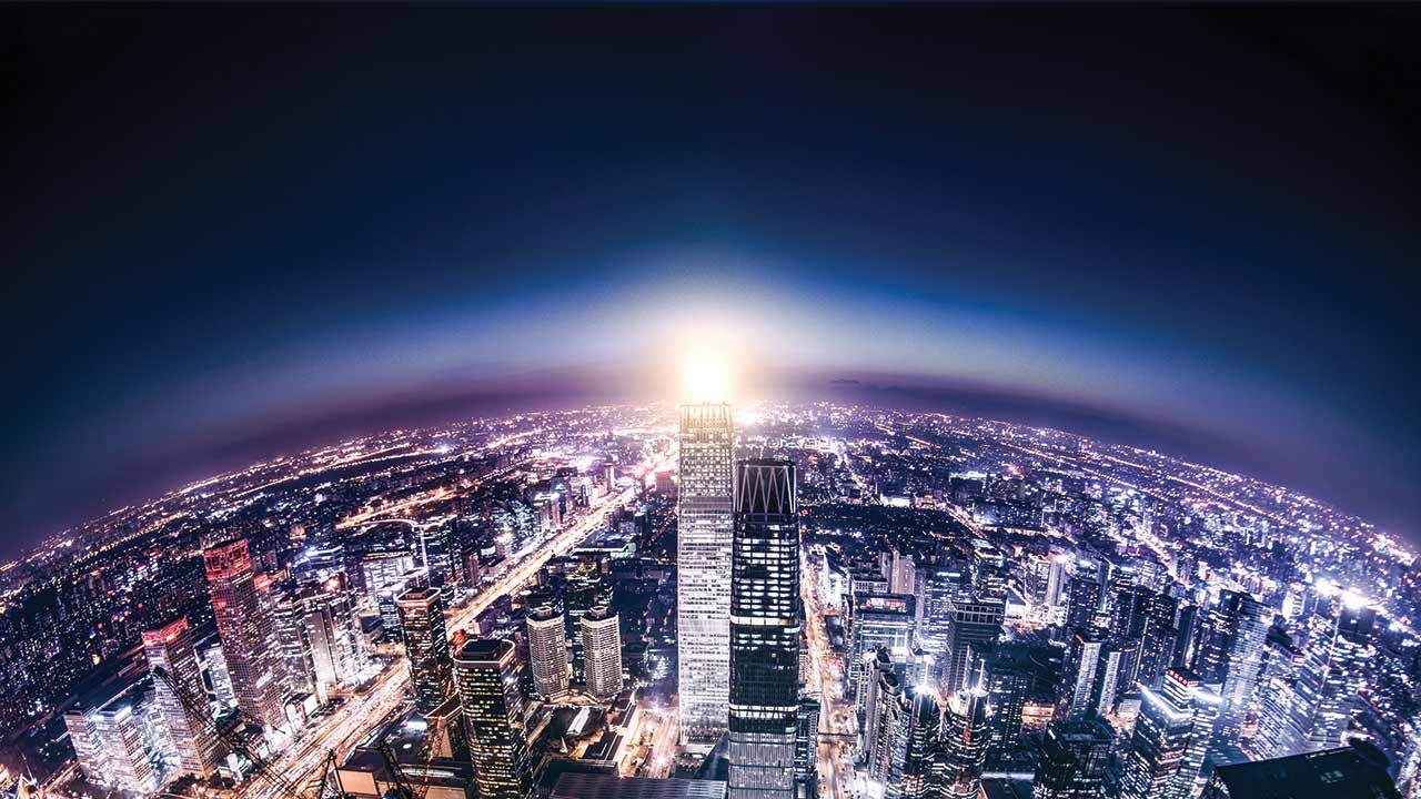 City view from above