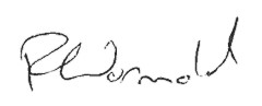 Signature of Richard Wormald